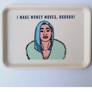 Cardi B Camtray Jewelry Tray Music Art Fashion Decor Motivational Gift Plate NEW